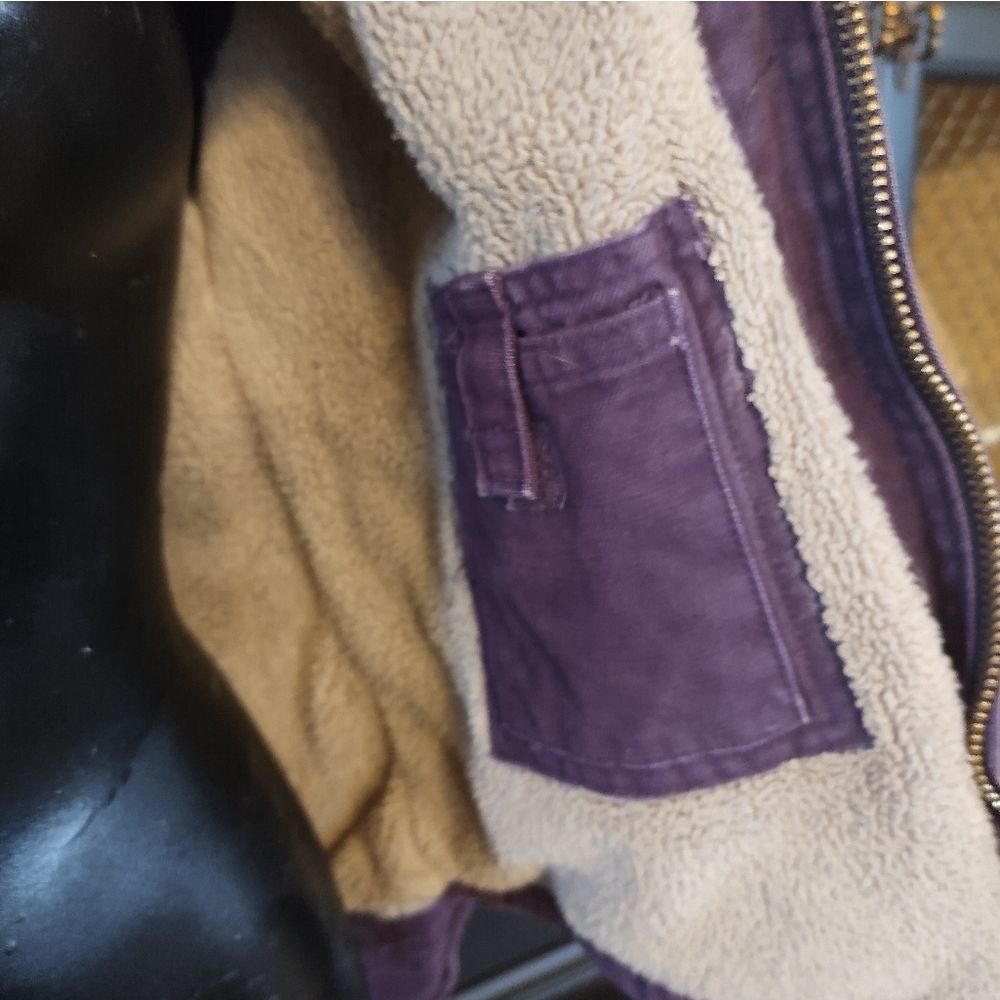 C.E. SCHMIDT WORK WEAR | PURPLE SHERPA LINED COAT - Picture 6 of 8